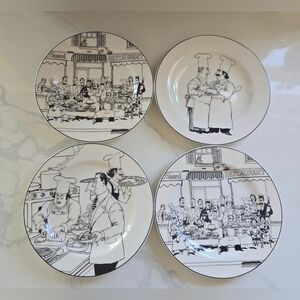 Epoch‎ Collection Le Restaurant E120 8 In Salad Plates Set Of 4